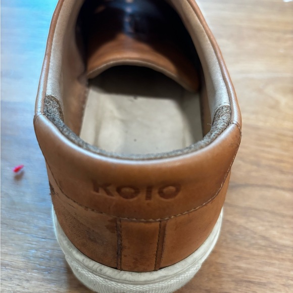 Lightly Used Brown Leather Koio Sneakers 11 Good Condition - Picture 5 of 12